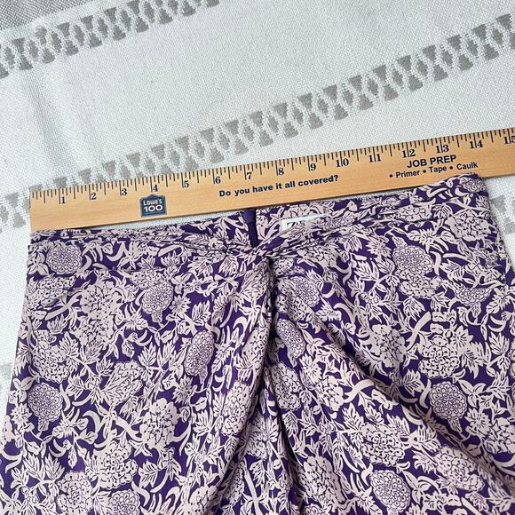 Zara Boho Purple Floral Print Sarong Wrap Skirt Women's S Flowy Midi Cottagecore - Picture 4 of 8